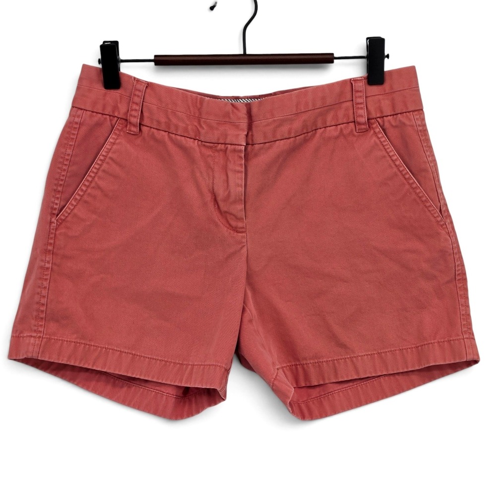 J.Crew Chino Shorts Size 2 (29" waist) Burnt Orange Cotton Preppy Coastal Summer